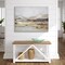 Americanflat Canvas Wall Art Featuring Beige, Brown, Blue and White Tones with Hand-Painted Accents and Gold Foil - Gallery Wrap - Landscape Wall Art